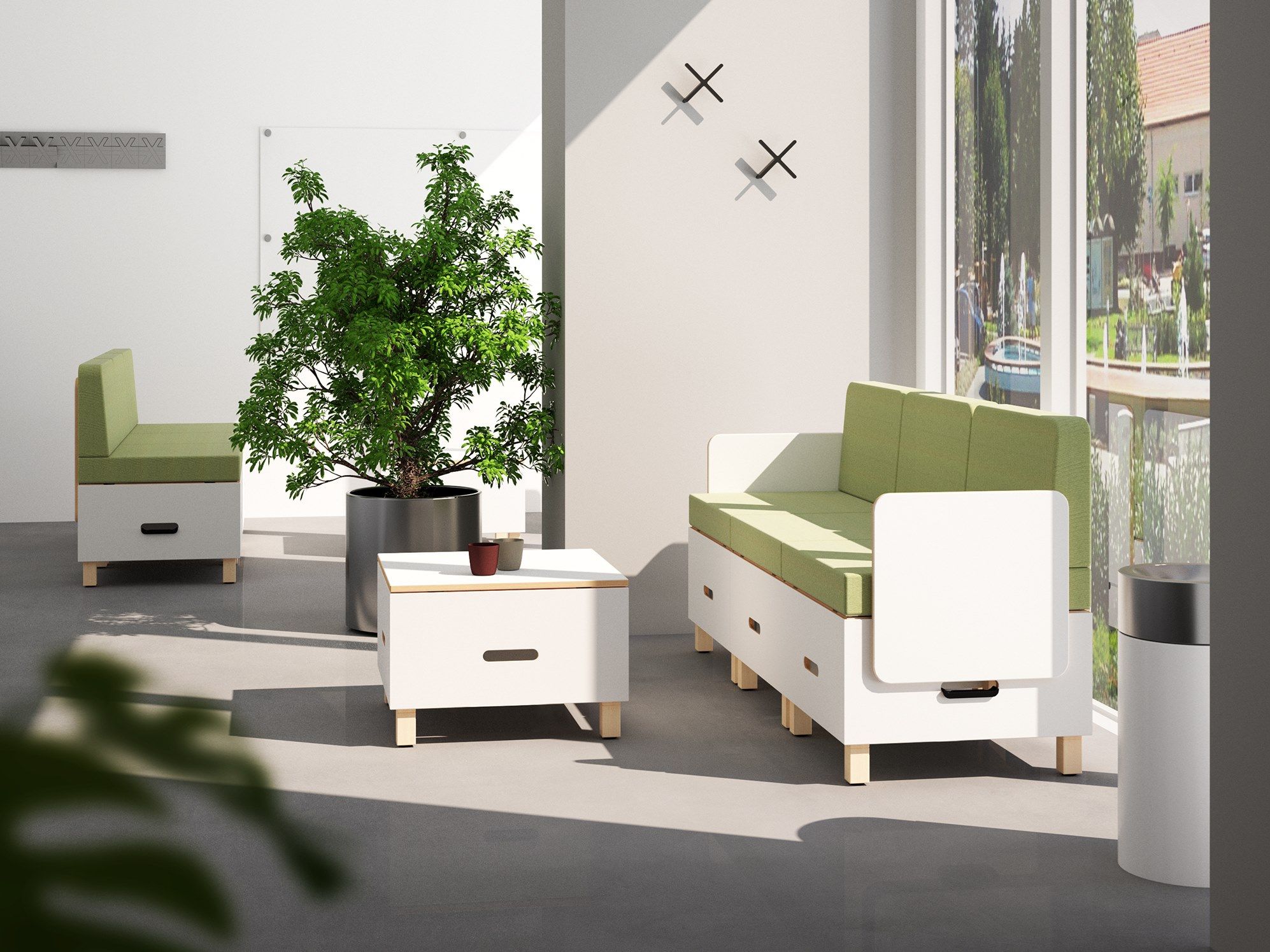 Модульная скамья SCHNEEWEISS interior KOUTI ARCH-00092879 - Вид №1