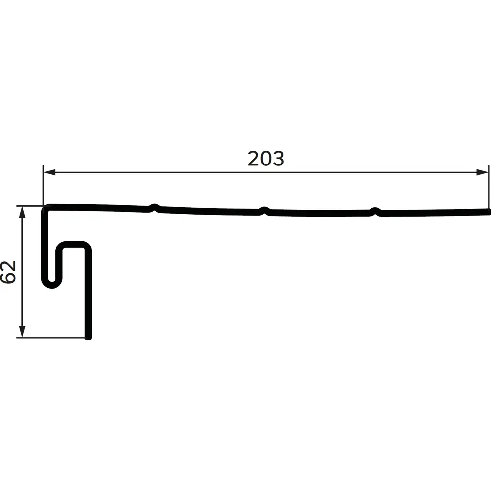 J-профиль фаска для фасадных панелей MONLID цвет белый 3 м 89408957 STLM-2181932  - Вид №1