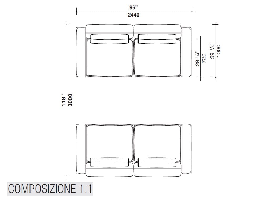 Модульный тканевый диван Lema двор ARCH-00115540 - Вид №17