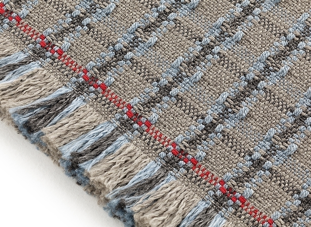 100047 Ковер GL Checks blue 200x300 см GAN Garden Layers