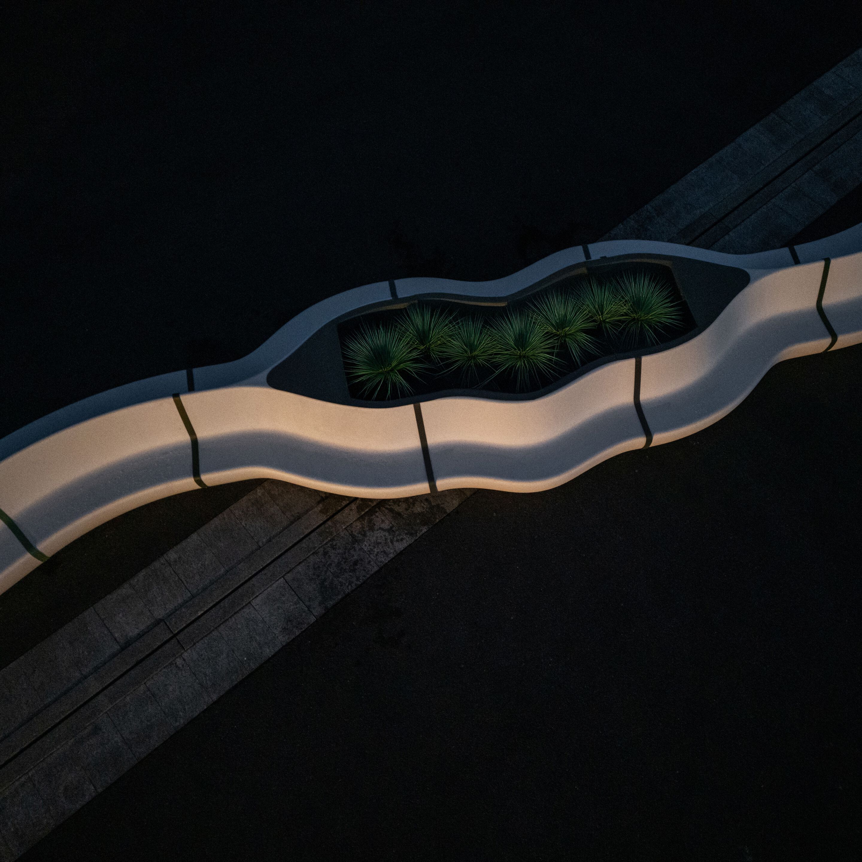 Модульная скамейка из переработанного пластика со спинкой BENKERT BANKE Ontigo ARCH-00086441 - Вид №6