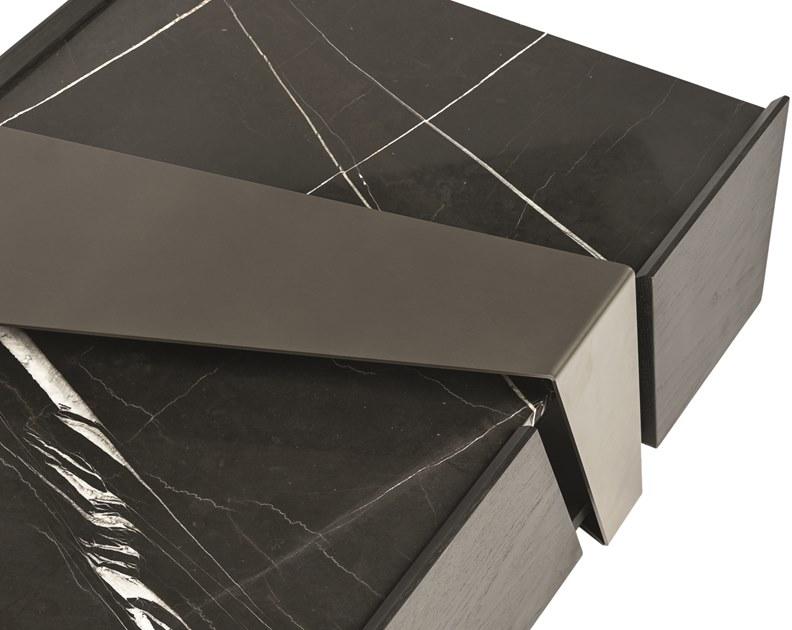 Shake Прямоугольный журнальный столик из мрамора сахара нуар Deep sun-id-1431962 - Вид №1
