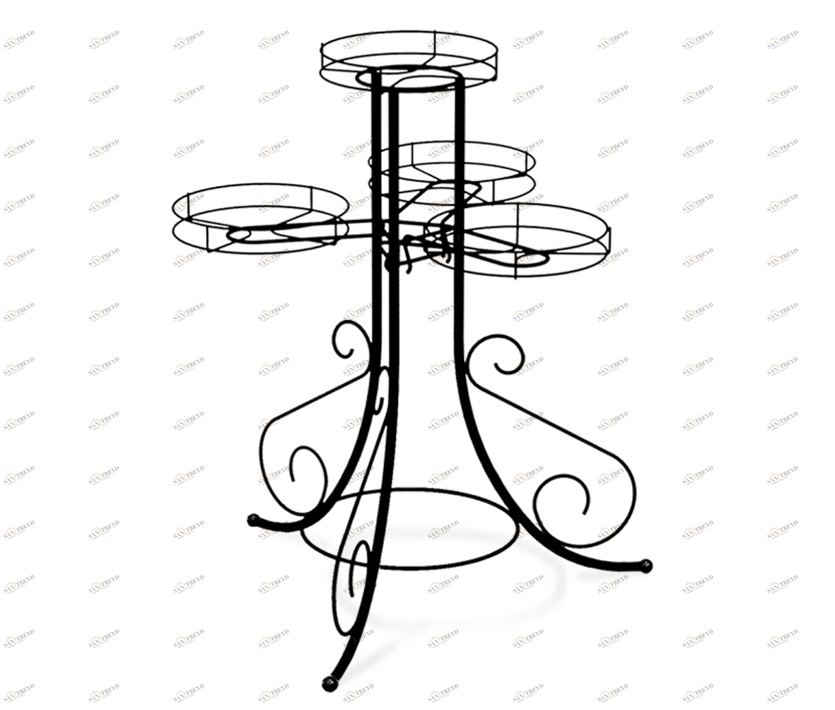 Подставка для цветов Graciya 510 SHEFFILTON ПОДСТАВКИ ДЛЯ ЦВЕТОВ 014978 Чёрный 