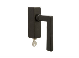 Железная оконная ручка с замком