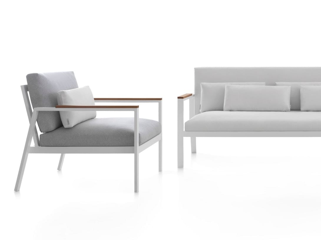 Тканевое кресло с подлокотниками GANDIABLASCO Вне времени ARCH-00138107 - Вид №4