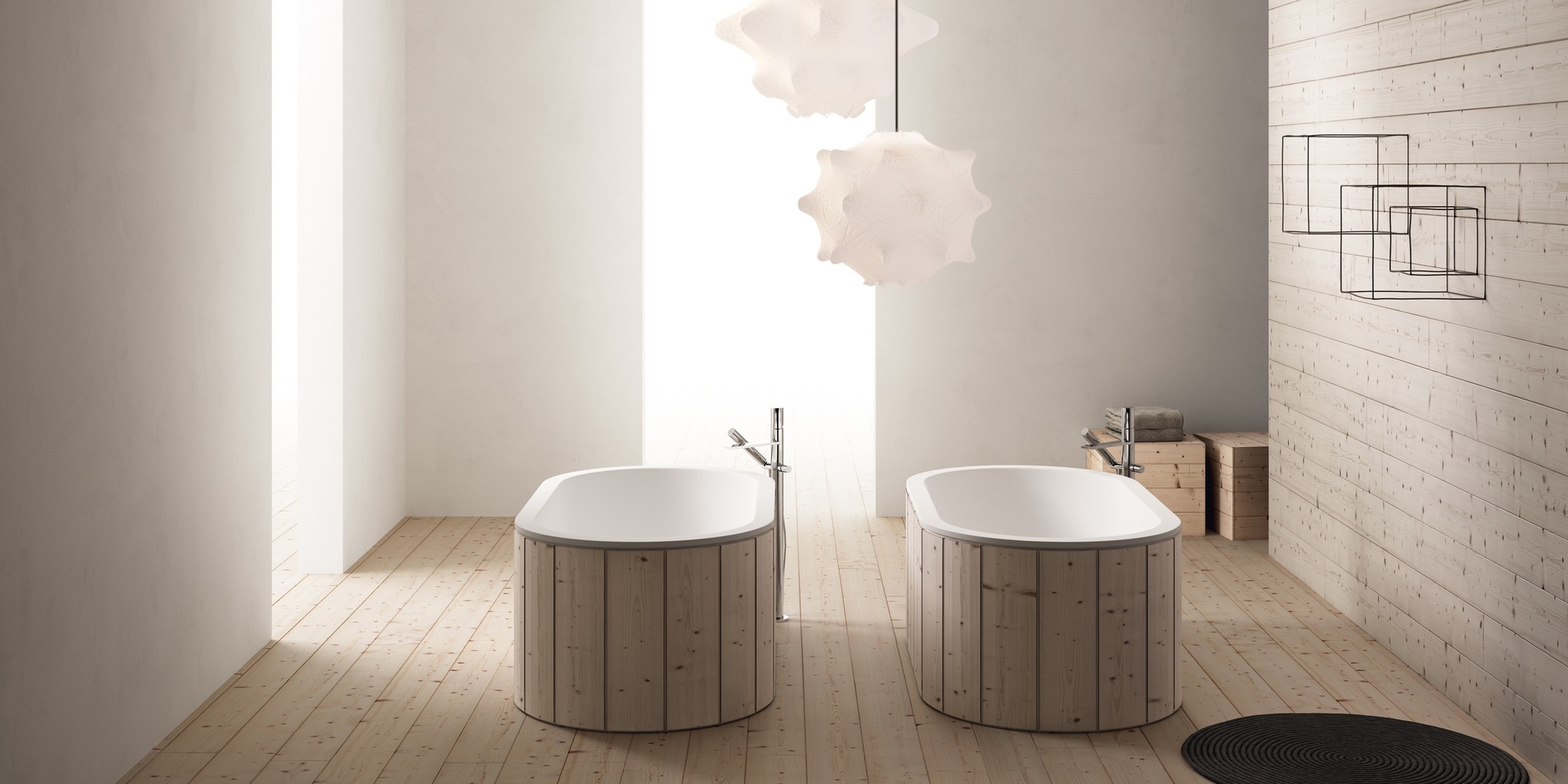 Cielo Ванна отдельностоящая Cibele Arcadia Rovere Sbiancato Ceramica Cielo CIBATROVERESBIANCATO - Вид №1