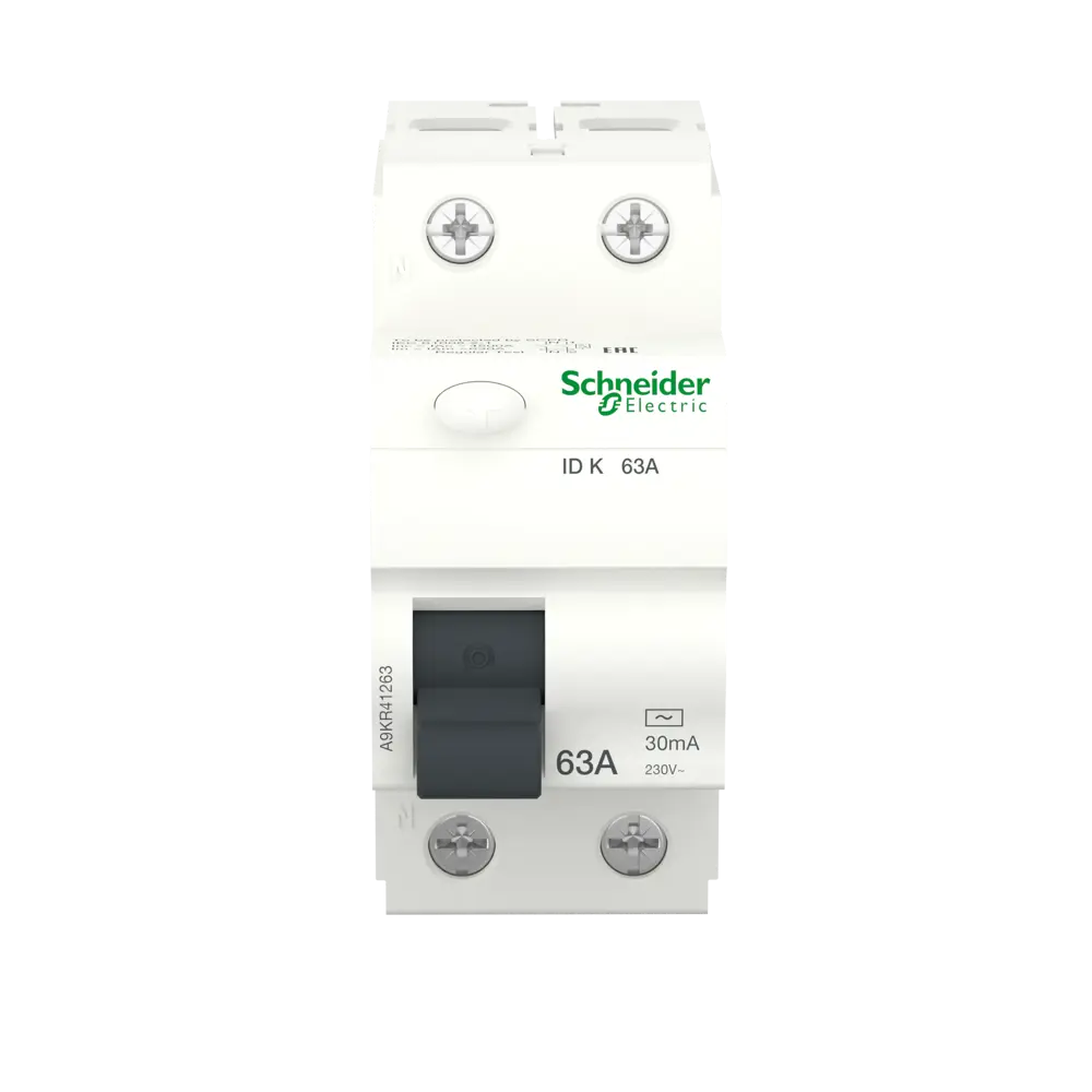 УЗО Systeme Electric Acti9 1P N 63 A 30 мА 10 кА AC A9R41263 STLM-2149379 - Вид №1