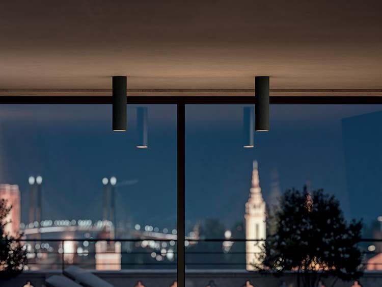 Алюминиевый светодиодный потолочный светильник Quadrifoglio Group TUBE ARCH-00130002