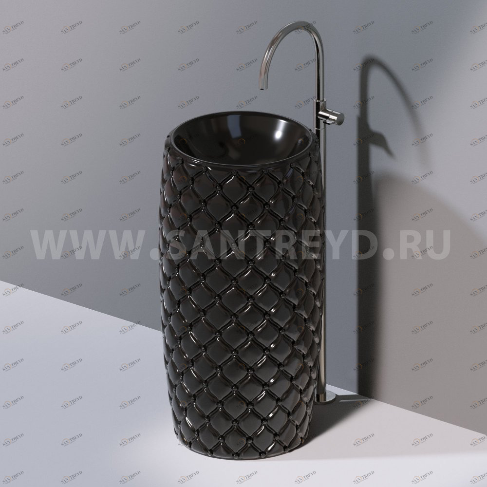 L107T0R0VT.104 Напольная раковина стоящая круглая A. e T. Italia CLASS AeT ITALIA GLASS