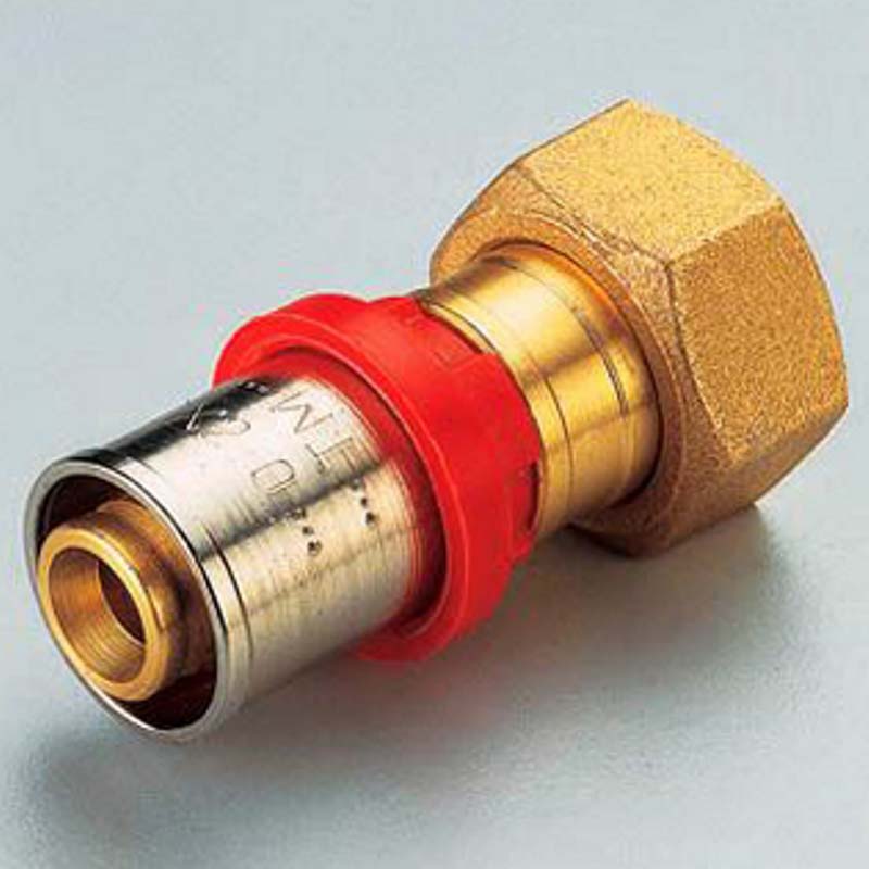 Муфта пресс-В с накидной гайкой плоская прокладка TIEMME 26x1"1/4 1650294