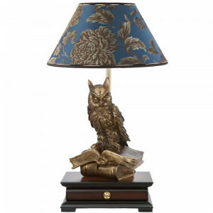 33006/1,34051 Настольная лампа с бюро Ученый Филин Маргарита Голубая Лагуна BOGACHO