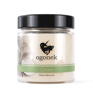 90743478 Свеча с деревянным фитилем Green Лайм-базилик 200мл STLM-0364839 OGONEK