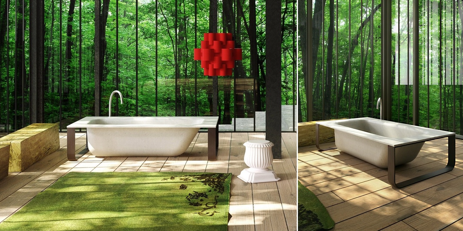 Напольная ванна Concrete Bath Glass1989 LCOBA04W - Вид №4