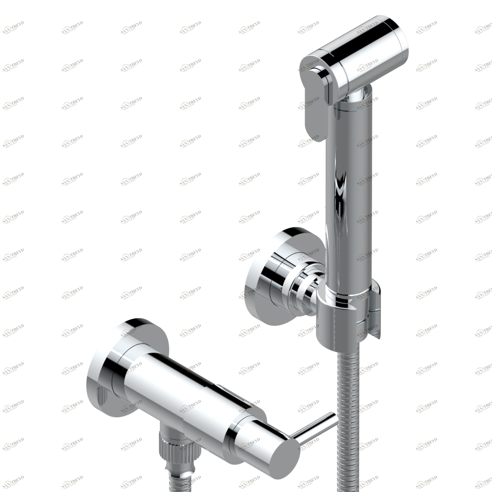 G5A-5840/8 Душ гигиенический: вентиль, 1.25 м шланг, крючок, вывод для душа и лейка с клапаном (возможны только следующие покрытия A02, B01,C01, D03, E02, F01, G01,G02) Thg-paris Nano Хром G5A 5840/8 A02 CAT.A