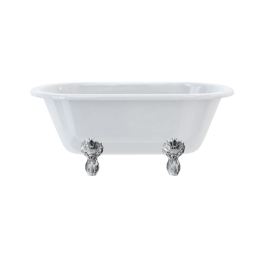 Burlington Двухсторонняя ванна Windsor 150 см с роскошными ножками с ножками Luxury Classic в черном цвете E4 L3B  - Вид №1