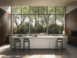 Встроенная каменная кухня