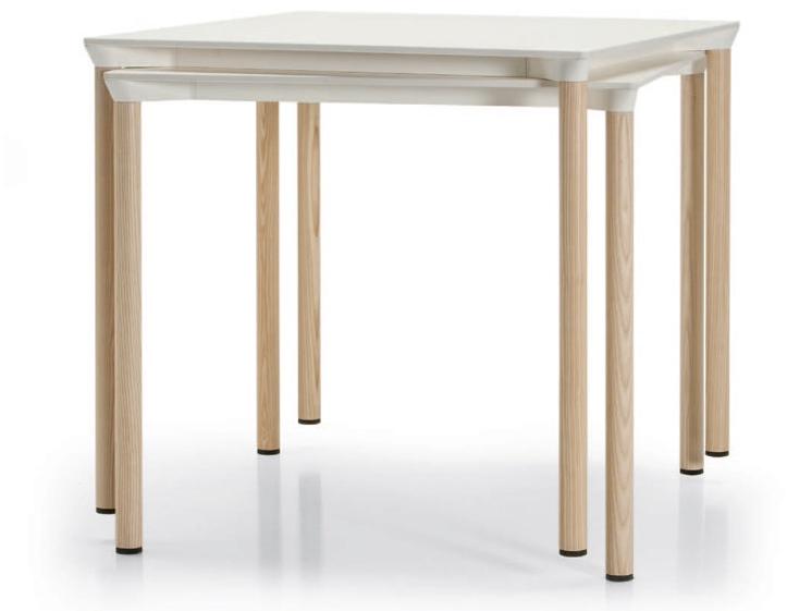 Plank Штабелируемый квадратный стол из hpl Monza 9203-01 - Вид №2