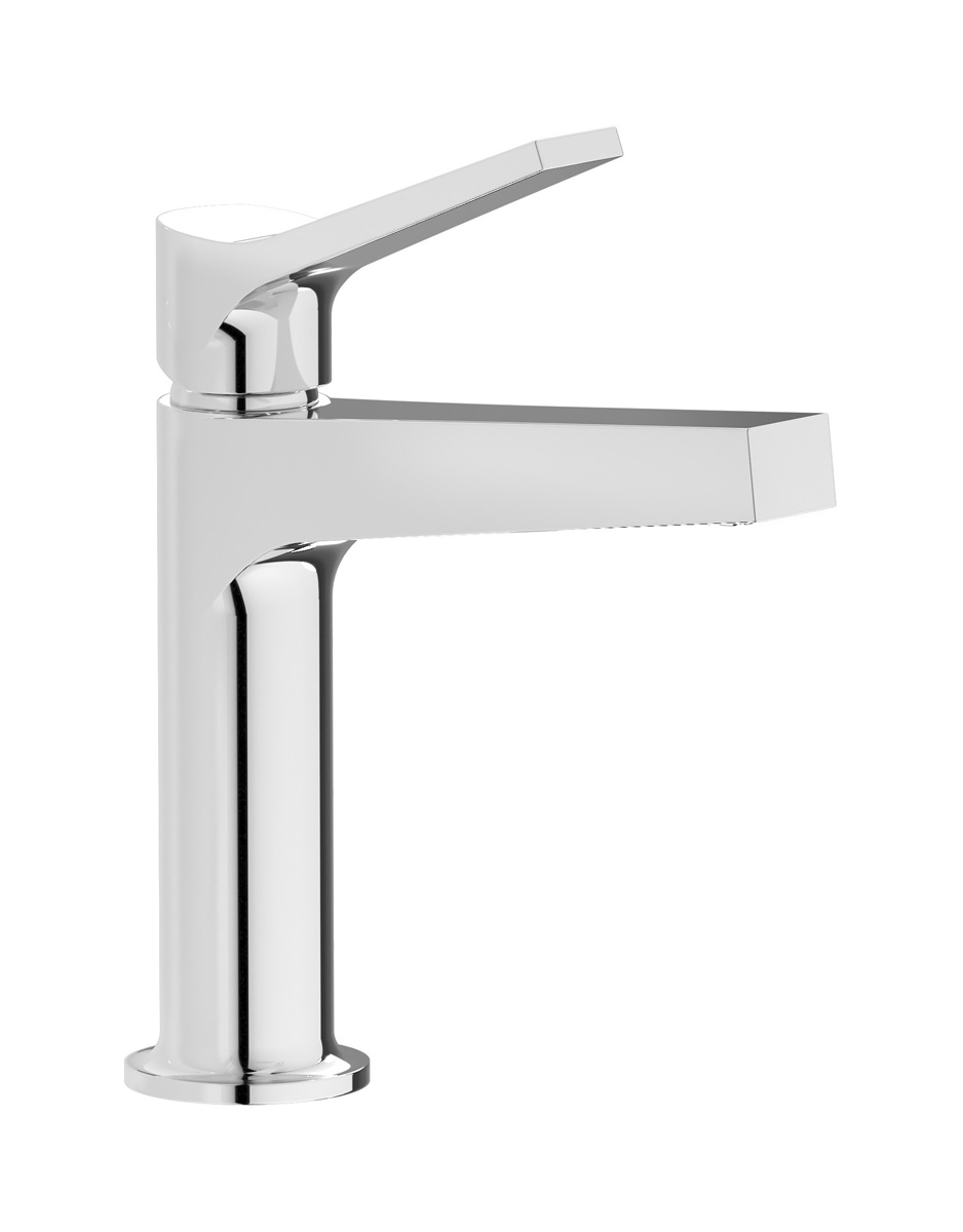 Смеситель для раковины на 1 отверстие в комплекте с донным клапаном WE ARE IB tw200ss Chrome Twitter