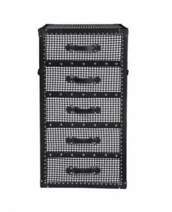 Комод высокий с 5 ящиками черный 120 см Vintage UNICO ДИЗАЙНЕРСКИЕ, КОМОДЫ VINTAGE 248871 Черный