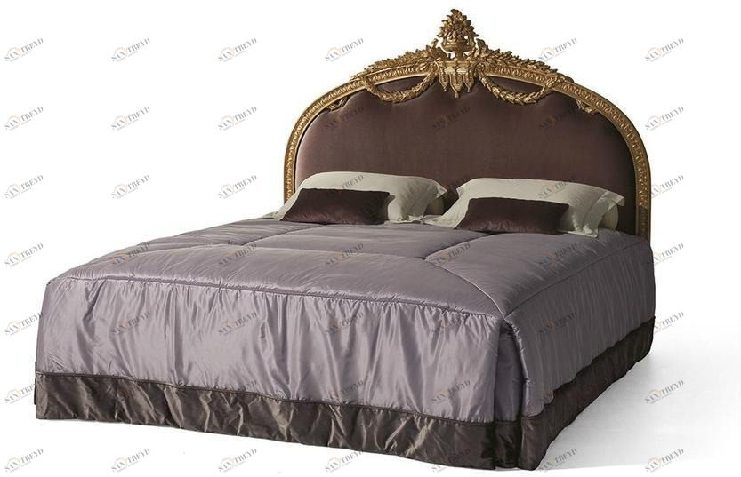 OAK Двуспальная кровать в стиле Людовика XVI с мягким изголовьем Galleria sun-id-1350805