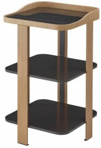 Ligne Roset Столик / прикроватная тумбочка из фанерованной древесины Postmoderne