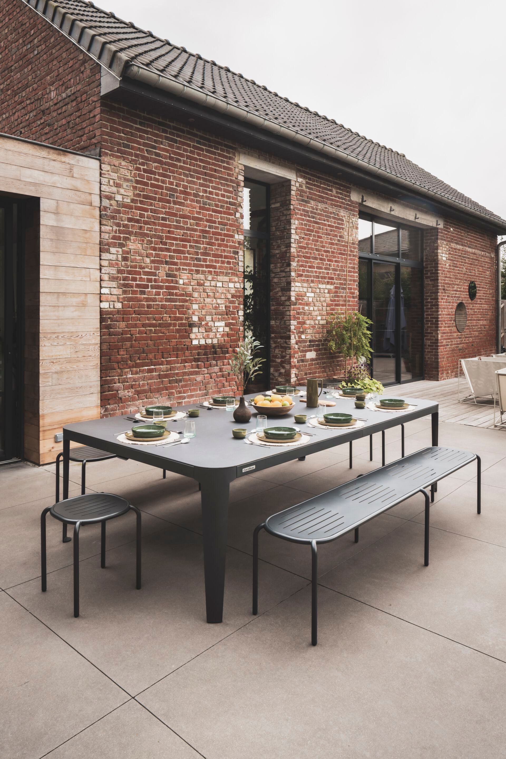 Низкий стул из оцинкованной стали Cornilleau Hyphen ARCH-00037036 - Вид №2