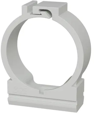 Держатель для труб LEXMAN с защелкой D25 мм серый (10 шт) 88460844