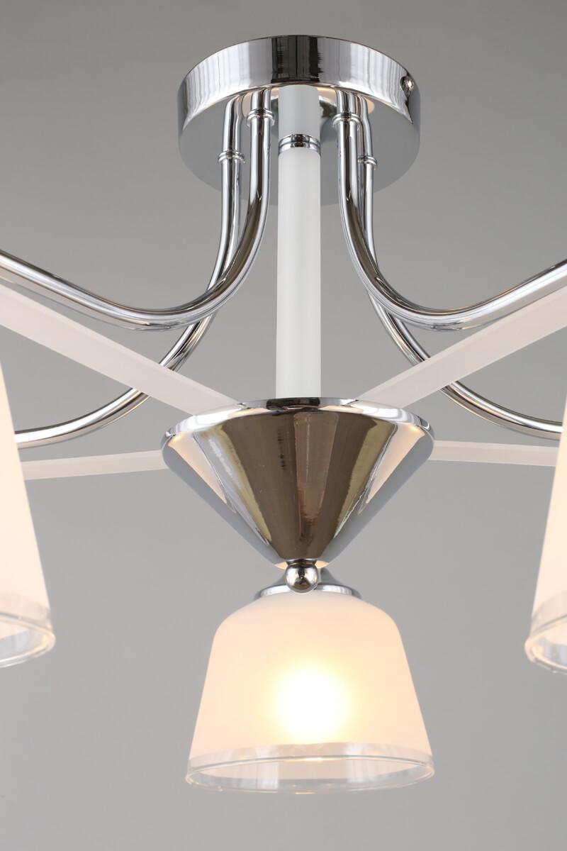 Потолочная люстра Omnilux Rosate OML-65307-05 OMNILUX ROSATE 328323 Белый;хром  - Вид №2