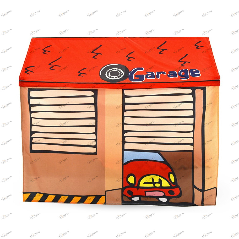Накидка для кровати-домика Svogen игровая "Гараж" БЕЛЬМАРКО  00-3873210 Красный Santreyd 
