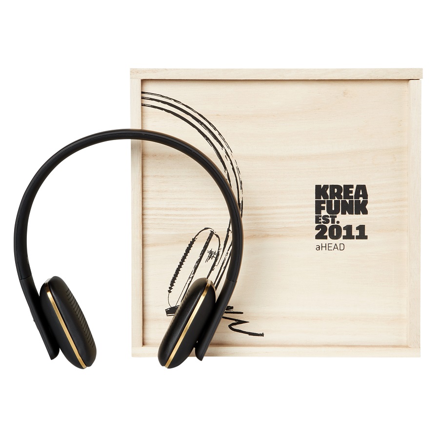 Наушники беспроводные aHEAD чёрные KREAFUNK KFSS02 - Вид №9