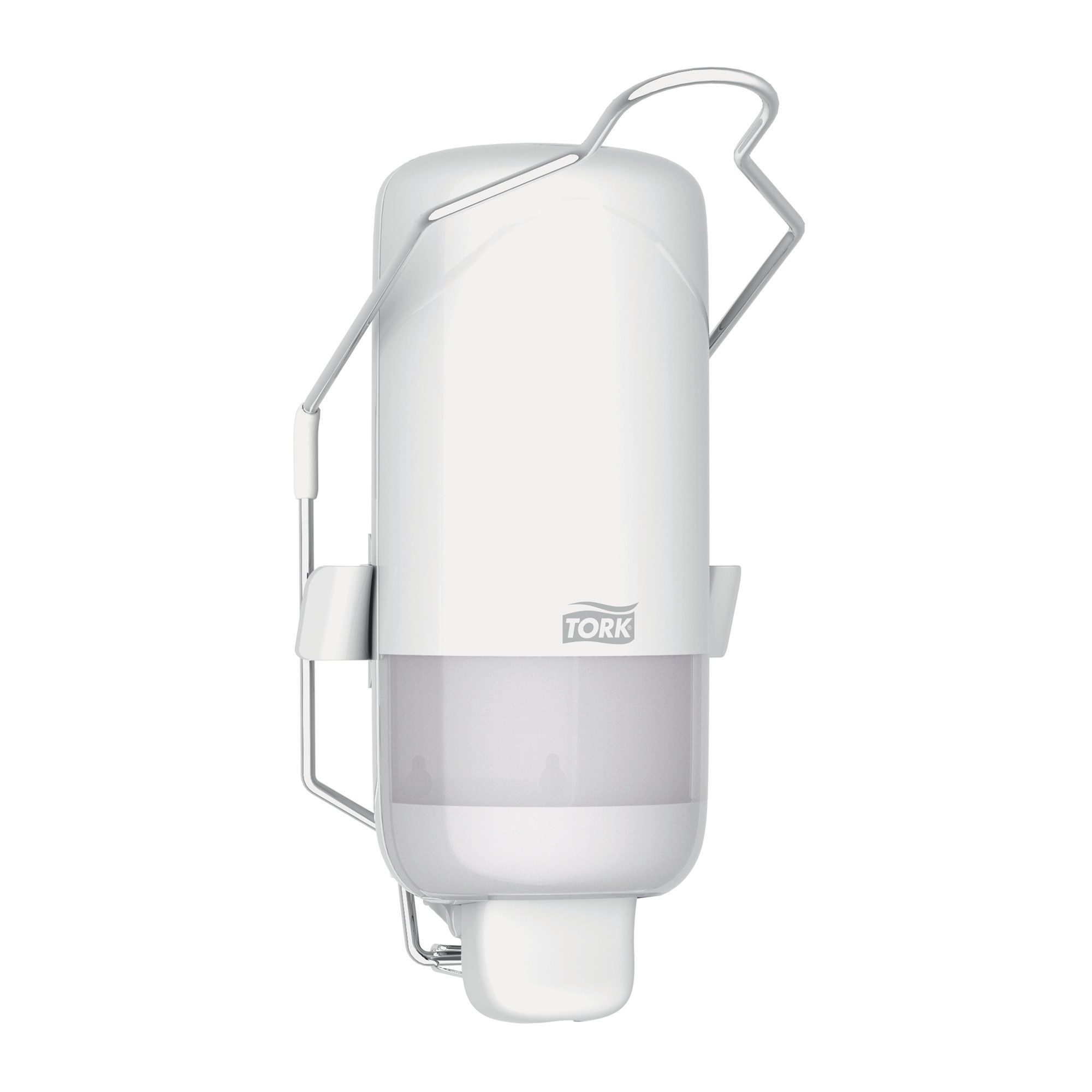56010100 Дозатор жидкого мыла с ручкой, белый Tork  - Вид №1