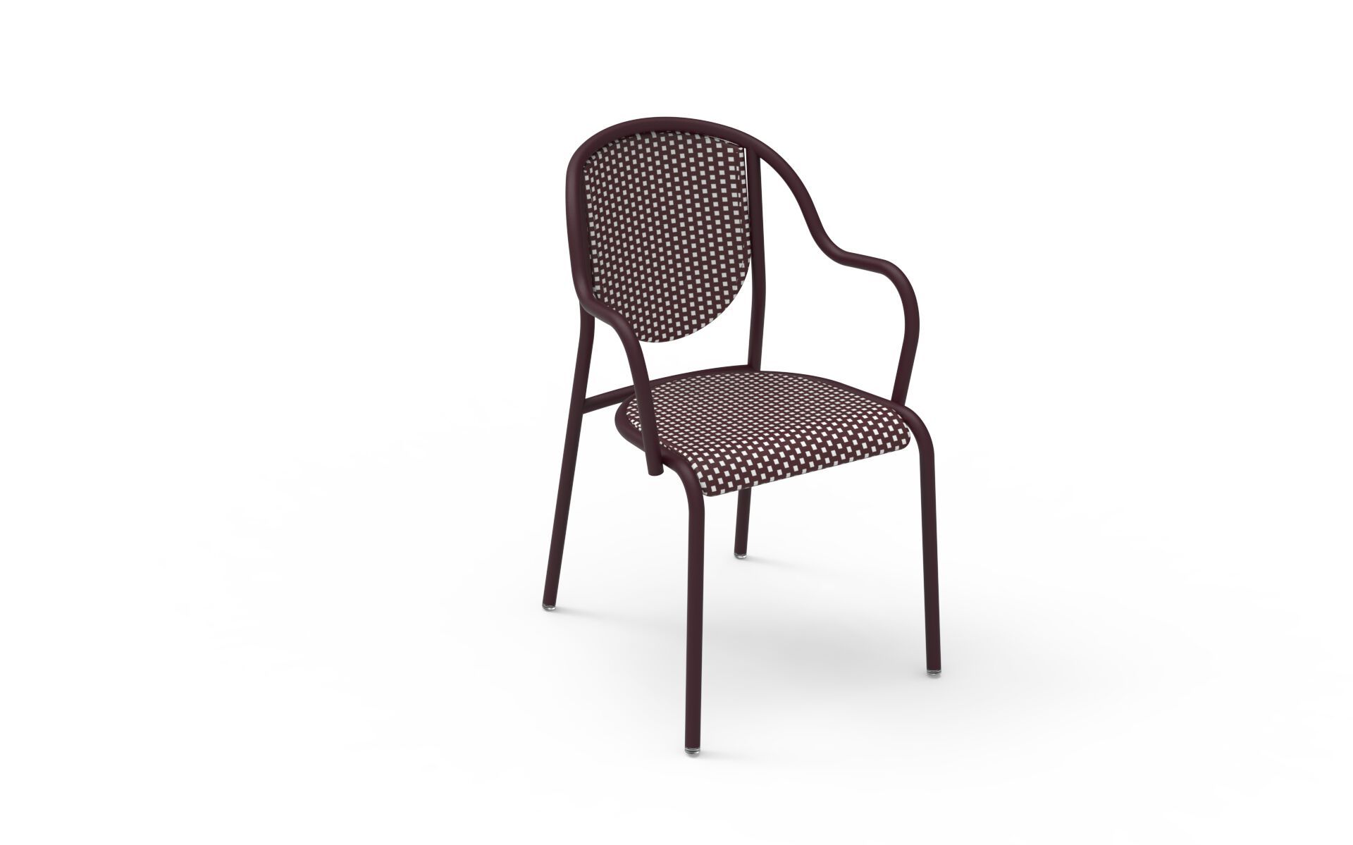 Стальной садовый стул с подлокотниками Fermob Parisienne 21 ARCH-00118041 - Вид №3