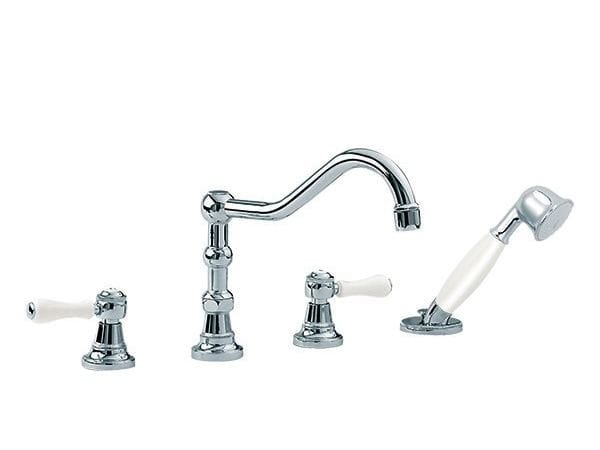 Смеситель для кухни на столешнице со съемным ручным душем rvb 1935 Лимож ARCH-00067679