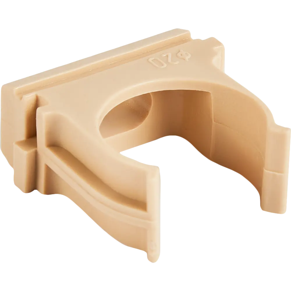 Santreyd Клипса для крепления труб 20 мм, цвет коричневый, 10 шт 88582231 STLM-1367384