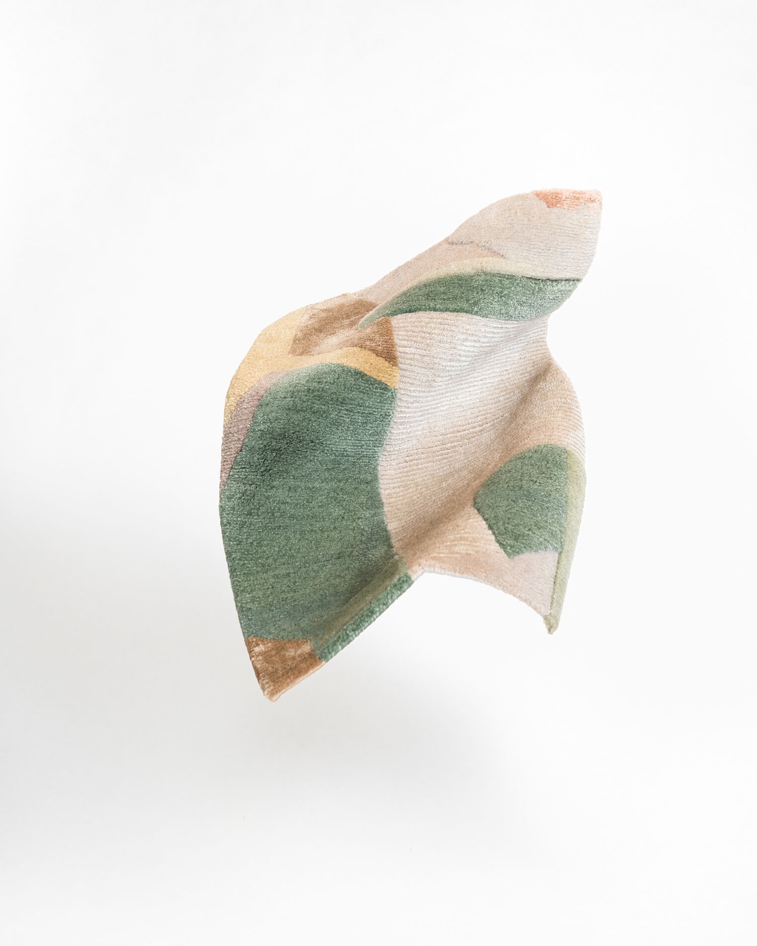 Прямоугольный ковер ручной работы Tapis Rouge абстракция ARCH-00149124