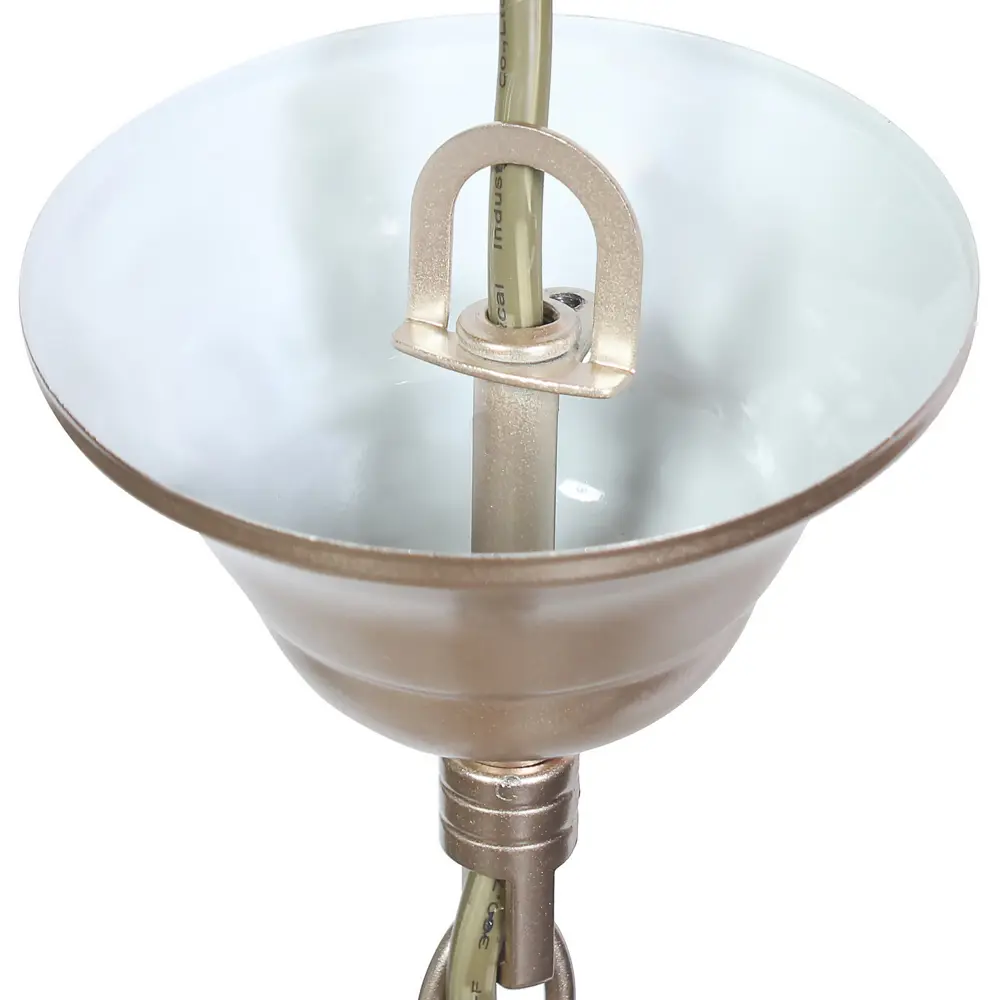 Люстра хрустальная подвесная Helda 8 ламп Е14 цвет бронза LAMPLANDIA STLM-2188048 - Вид №6