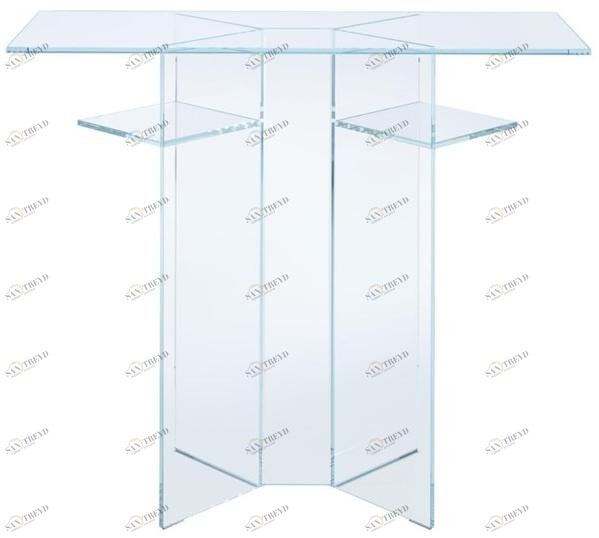 Ligne Roset Прямоугольная консоль из закаленного стекла с полками  19980147 