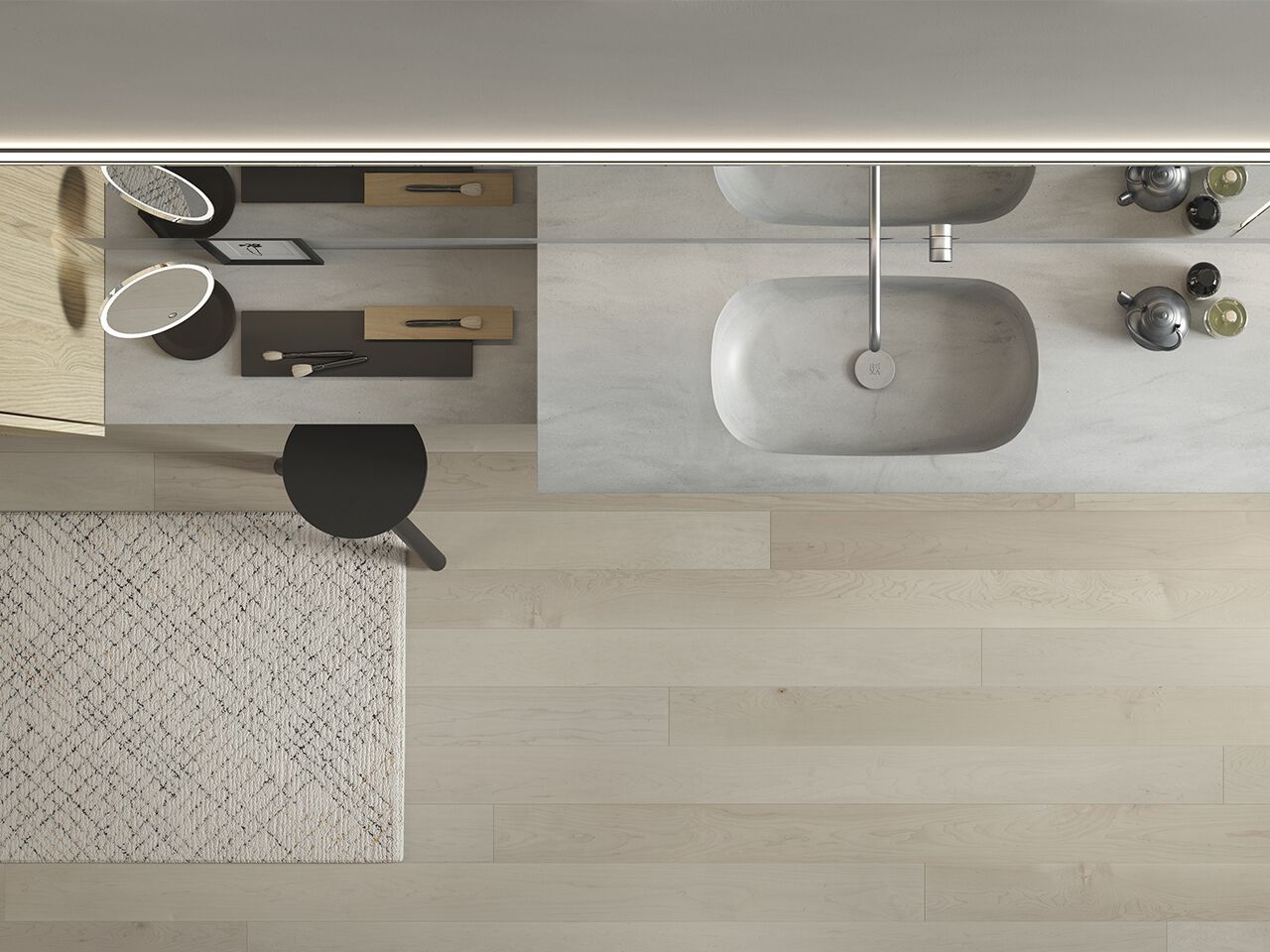 Шкаф для умывальника / полная мебель для ванной комнаты Rexa Interlude ARCH-00102649 - Вид №4