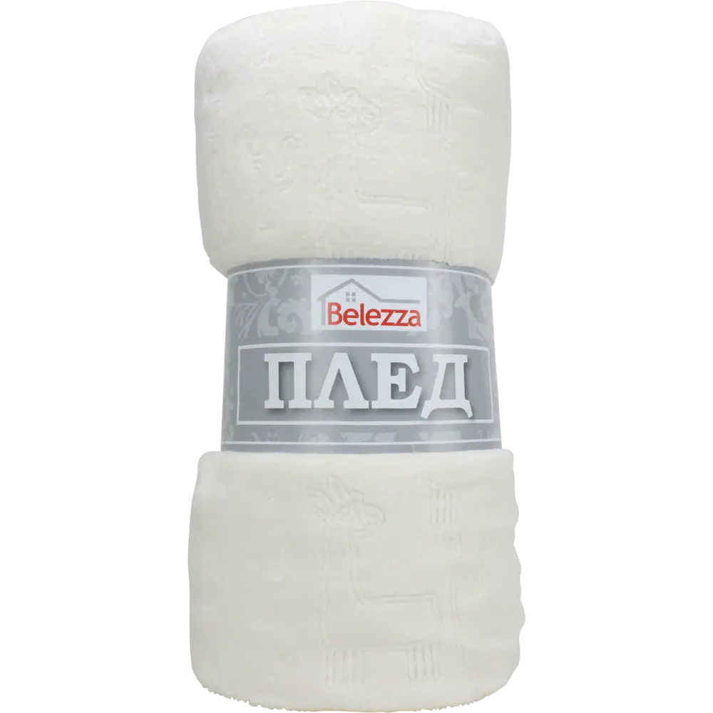 Плед «Ламы», 140x200 см, фланель, цвет кремовый BELEZZA STLM-2007875