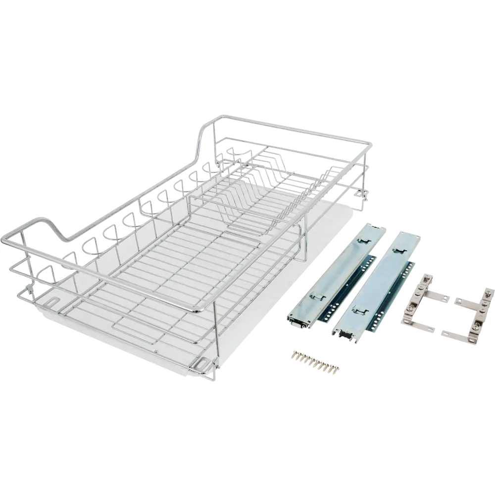 Сушилка выдвижная Jet для шкафа 80 см 72x15x43 см металл цвет хром Santreyd STLM-2080360 - Вид №3