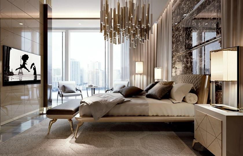 Bizzotto Двуспальная кровать с мягким изголовьем Symphony - infinity sun-id-1421167 - Вид №1