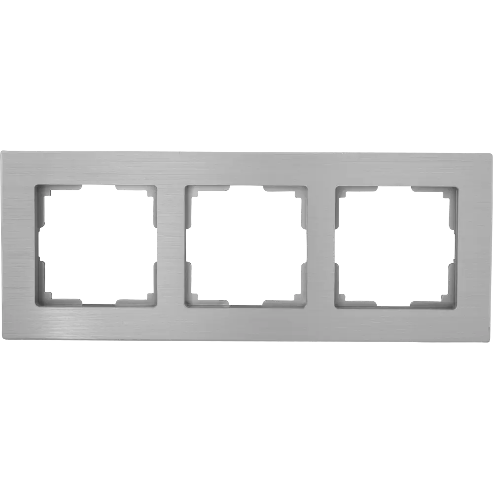 Рамка Werkel Aluminium для тройной розетки в металлическом исполнении 17781923 STLM-0008588