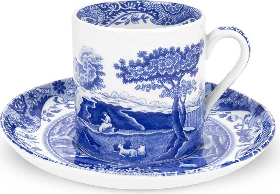 10574047 Spode Чашка кофейная с блюдцем Spode "Голубая Италия" 90мл Фаянс 