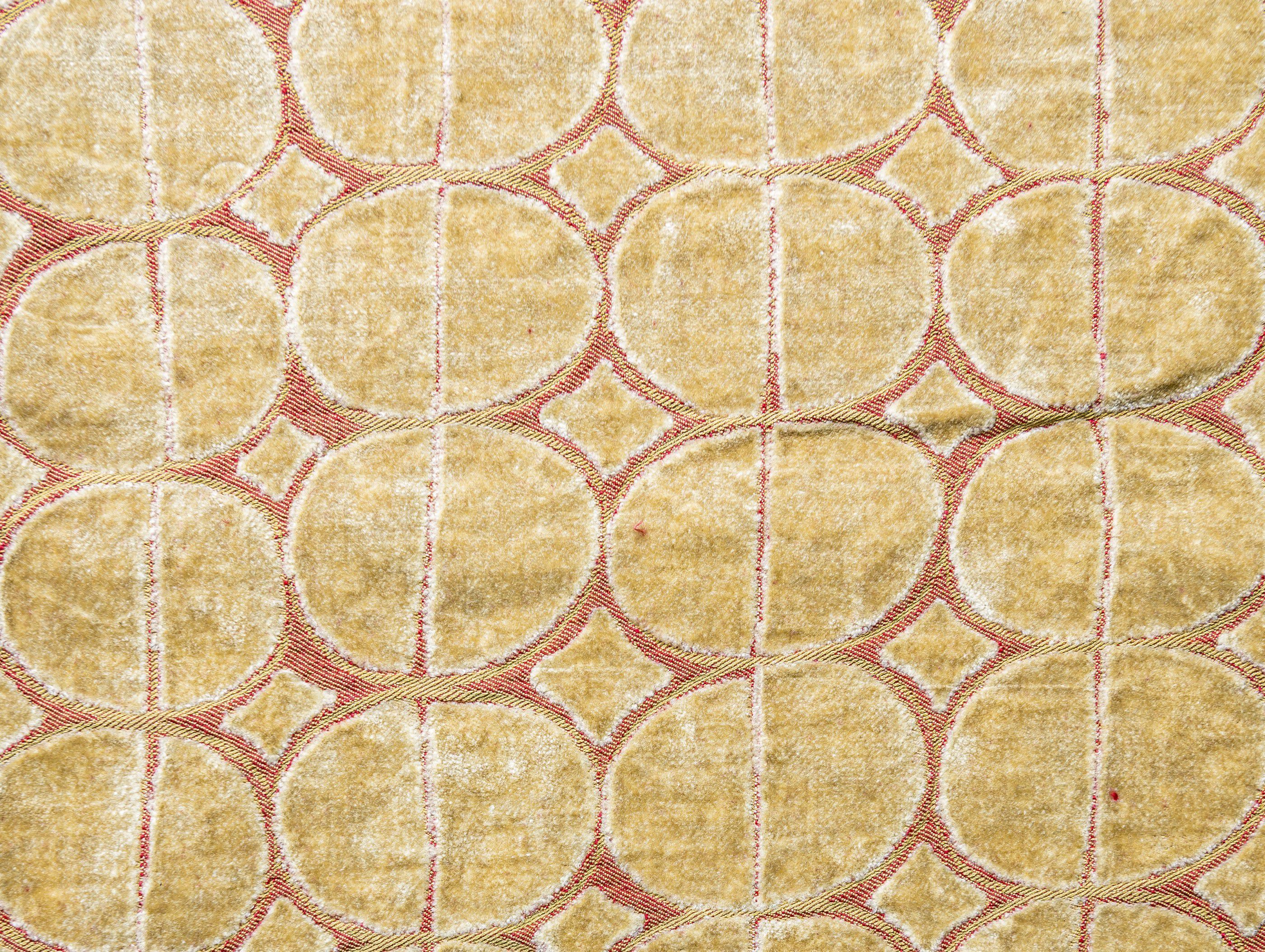 Ткань из вискозы, хлопка и льна с графическими узорами The House of Lyria HALLENCOURT ARCH-00028755 - Вид №4