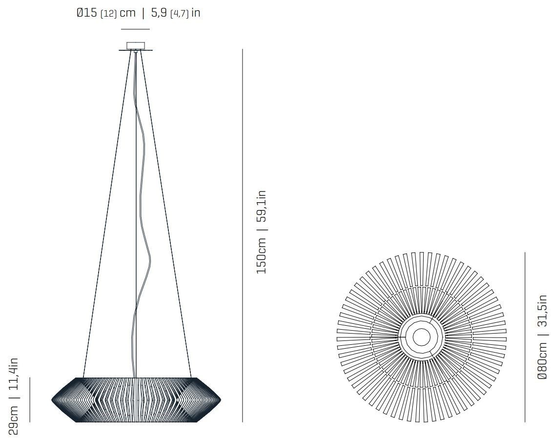Светодиодный подвесной светильник из полиэтилена A-Emotional Light V ARCH-00131512 - Вид №15