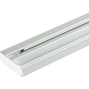 Карниз шинный однорядный, 200 см алюминий цвет белый