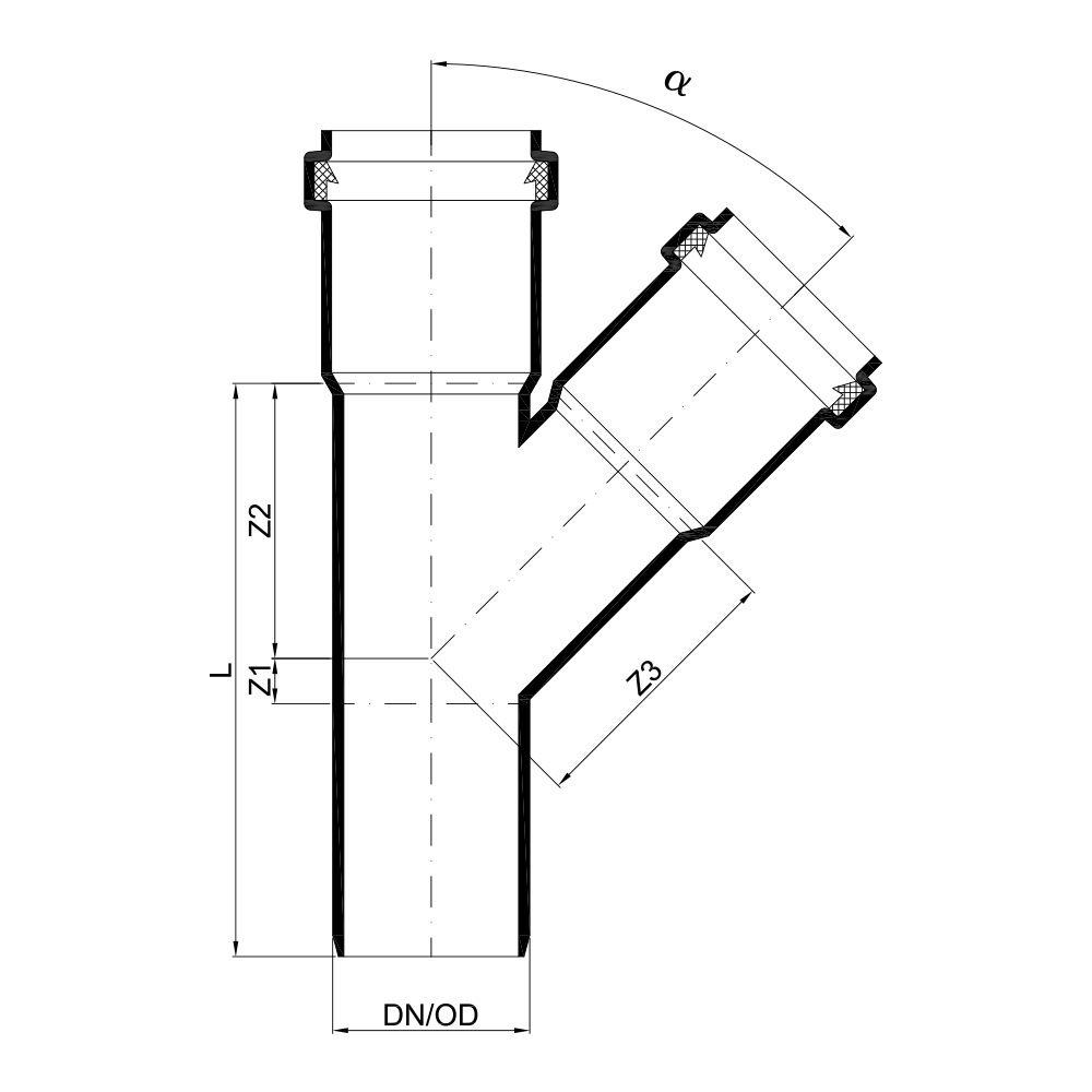 02210 Тройники Tece  - Вид №1