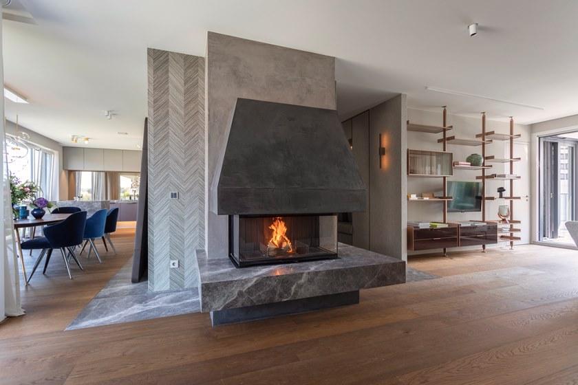 RÜEGG Дровяной трехсторонний камин из стали Flex line sun-id-1432284 - Вид №20