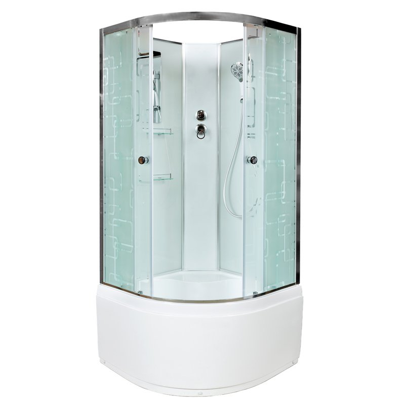 L 909 N с гидромассажем Душевая кабина DETO Серия L ЕМ4510 N (без крыши) - Вид №17