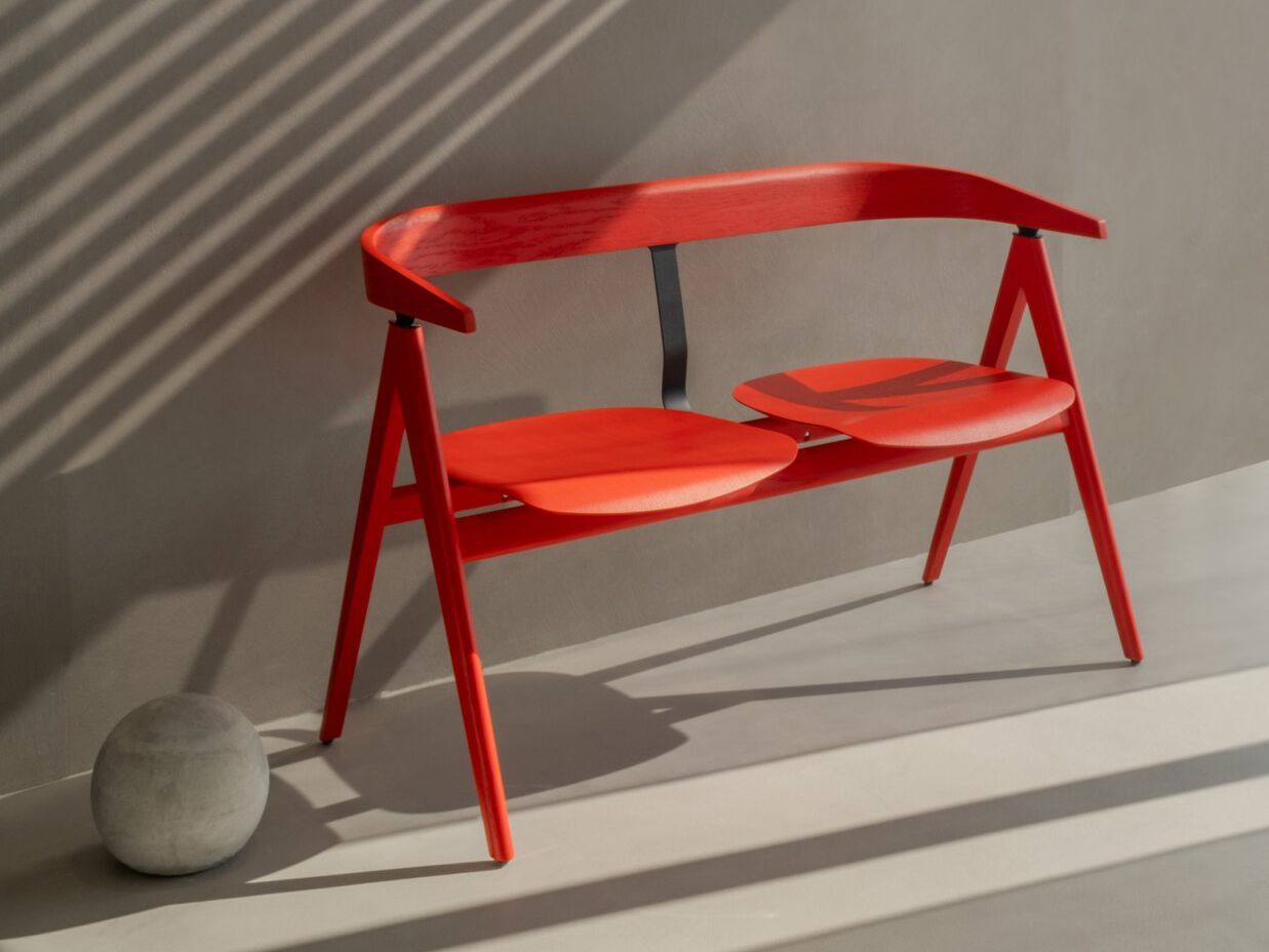 Скамейка из лакированного дуба со спинкой Gazzda Ava ARCH-00028616 - Вид №6